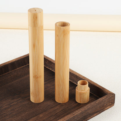 Porta cepillo de dientes bambu